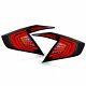 Customized Smoked Led Tail Lights Assembly Fit For 2016-2017 Honda Civic