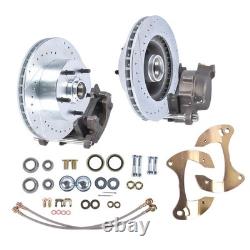 Disc Brake Conversion Kit Drilled/ Slotted fits Chevy Biscayne Bel Air 1955-1957