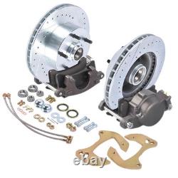 Disc Brake Conversion Kit Drilled/ Slotted fits Chevy Biscayne Bel Air 1955-1957