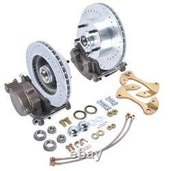 Disc Brake Conversion Kit Drilled/ Slotted fits Chevy Biscayne Bel Air 1955-1957