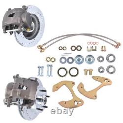 Disc Brake Conversion Kit Drilled/ Slotted fits Chevy Biscayne Bel Air 1955-1957