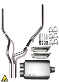Dual Pipes Conversion Exhaust Kit fits Gmc Chevy Trucks 1987-2002 2.5 Dual Pipes Conversion Exhaust Kit fits Gmc Chevy Trucks 1987-2002 2.5