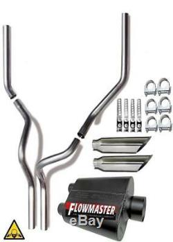 Dual conversion Exhaust kit Fits 06 08 Dodge Ram 1500 Trucks with Flowmaster