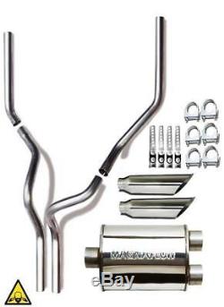 Dual exhaust conversion kit Fits 99 08 Chevrolet and Gmc pick up trucks 2.5