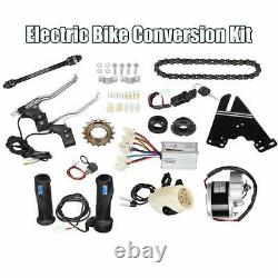 Electric Bike Conversion Kit fits 22-28 inch Bicycle Refit Motor Controller