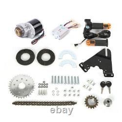 Electric Bike E-Bike Conversion Kit Brush Motor Fits For Left Chain Drive 350W