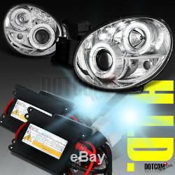 Fit 02-03 Impreza WRX Halo Clear Projector Headlight+H1 HID Conversion Kit Pair