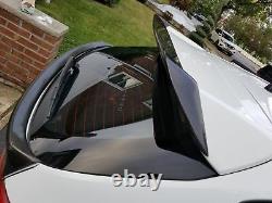 Fit 08-14 Impreza WRX STi 5Drs Wagon Carbon Fiber Add On Spoiler Wing Body Kit