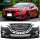 Fit 14-16 Mazda Ks Style Unpainted Front Bumper Conversion Cover With Grille