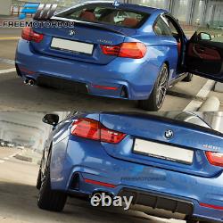 Fit 14-20 F32 428i M-P Style Rear Bumper Cover Conversion Diffuser Single Outlet