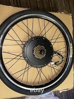 Fit 26 48V 1500W E-Bike Tire Bicycle Rear Wheel Hub Motor Conversion Kit