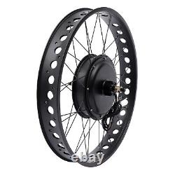 Fit 26in 48V 1500W E-Bike Fat Tire Bicycle Rear Wheel Hub Motor Conversion Kit