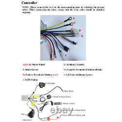 Fit 26in 48V 1500W E-Bike Fat Tire Bicycle Rear Wheel Hub Motor Conversion Kit