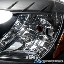 Fit 96-98 Civic Black R8 LED Projector Headlight+H1 6000K HID Conversion Kit