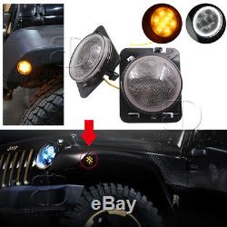 Fit JEEP JK Headlight 7''+Fog Light+Turn Signal+Fender Lamp LED Conversion KIT