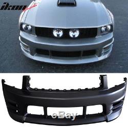 Fits 05-09 Ford Mustang V6 Racer Style Front Bumper Cover Conversion Kit PP