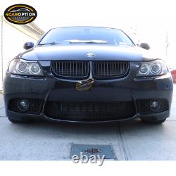 Fits 06-08 BMW E90 E91 3 Series 4Dr M3 Style Front Bumper Conversion Fog Cover