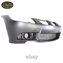 Fits 06-08 BMW E90 E91 3 Series 4Dr M3 Style Front Bumper Conversion Fog Cover