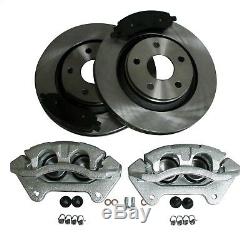 Fits 07-18 Wrangler Front Big Brake Upgrade Conversion Kit Rotor Caliper Pads