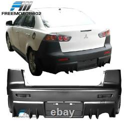 Fits 08-15 Lancer FQ FQ440 Style Rear Bumper Cover Conversion with Mesh Diffuser