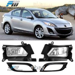 Fits 10-13 Mazda 3 Auto EXE Style Front Bumper Conversion + Fog Lights