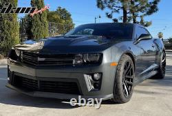 Fits 10-15 Chevy Camaro ZL1 Style Front Bumper Conversion Kit With Lip + Foglights Fits 10-15 Chevy Camaro ZL1 Style Front Bumper Conversion Kit With Lip + Foglights