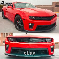 Fits 10-15 Chevy Camaro ZL1 Style Front Bumper Conversion Kit With Lip + Foglights Fits 10-15 Chevy Camaro ZL1 Style Front Bumper Conversion Kit With Lip + Foglights