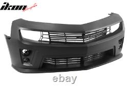 Fits 10-15 Chevy Camaro ZL1 Style Front Bumper Conversion Kit With Lip + Foglights Fits 10-15 Chevy Camaro ZL1 Style Front Bumper Conversion Kit With Lip + Foglights