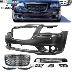 Fits 11-14 Chrysler 300 Sedan Front Conversion Bumper Cover With Grille -PP