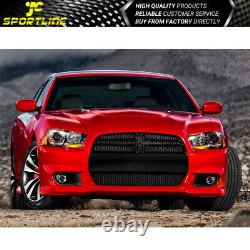 Fits 11-14 Dodge Charger SRT Front Bumper Conversion + Grille + Fog Light PP