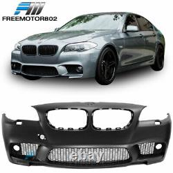 Fits 11-16 5-Series F10 M5 Style Front Bumper Conversion Kit with Fog Cover