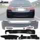 Fits 11-16 Bmw F10 5-series Mtech Style Rear Bumper Conversion Kit Single Outlet