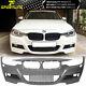 Fits 12-18 Bmw F30 M-tech M Sport Front Bumper Conversion With Fog Light Cover Pp