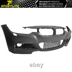 Fits 12-18 BMW F30 M-Tech M Sport Front Bumper Conversion with Fog Light Cover PP