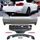 Fits 12-18 F30 4dr M Performance Rear Bumper Cover Single Muffler Twin Outlet Pp