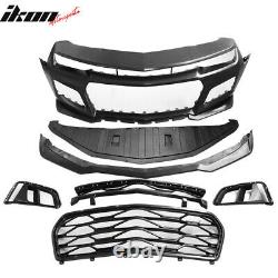 Fits 14-15 Chevy Camaro IKON 5TH to 6TH Gen ZL1 Front Bumper Cover +DRL Foglight