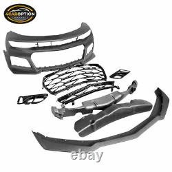 Fits 16-18 Chevrolet Camaro ZL1 Style Front Bumper Cover with Lip & Grille PP