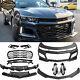 Fits 16-18 Chevy Camaro Zl1 Style Front Bumper Conversion Kit With Drl Fog Light