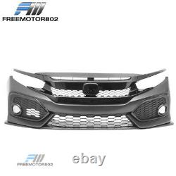 Fits 16-20 Civic Si 2Dr 4Dr OE Style Front Bumper Conversion & R Style Grille