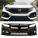 Fits 16-21 Civic Si Sedan Coupe Oe Style Front Bumper Conversion &r Style Grille