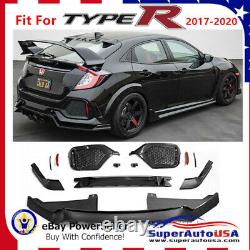 Fits 17-20 Honda Civic Hatchback Type R Rear Bumper Cover Conversion Kit
