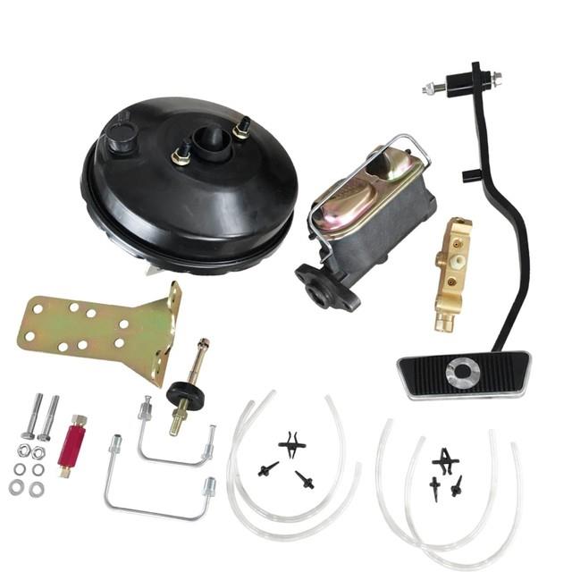 Fits 1967-70 Ford Mustang Base 9 Power Brake Booster Conversion Kit & Valve