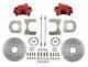 Fits 1984-06 Jeep Rear Disc Brake Conversion Kit (drilled/slotted Red Calipers)