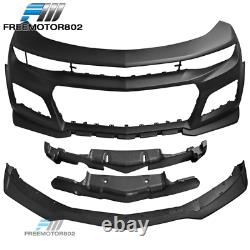 Fits 19-20 Chevy Camaro ZL1 Style Front Bumper Conversion Unpainted PP