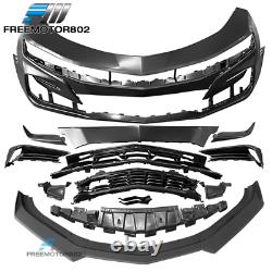 Fits 19-21 Chevy Camaro SS Unpainted Front Bumper PP With Matte Front Lip ABS