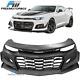 Fits 19-21 Chevy Camaro Zl1 Style Front Bumper Conversion Unpainted Pp