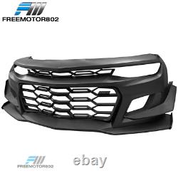 Fits 19-21 Chevy Camaro ZL1 Style Front Bumper Conversion Unpainted PP