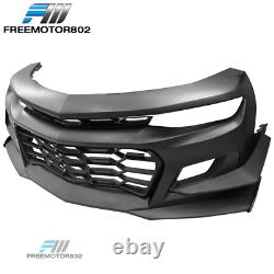 Fits 19-21 Chevy Camaro ZL1 Style Front Bumper Conversion Unpainted PP