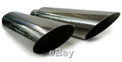 Fits 2004-2008 F150 pickup truck Dual 2.5 Exhaust Pipes with tips