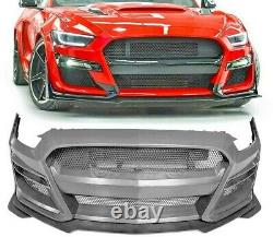 Fits 2015-2017 Ford Mustang GT500 Style Front Bumper Conversion replacement